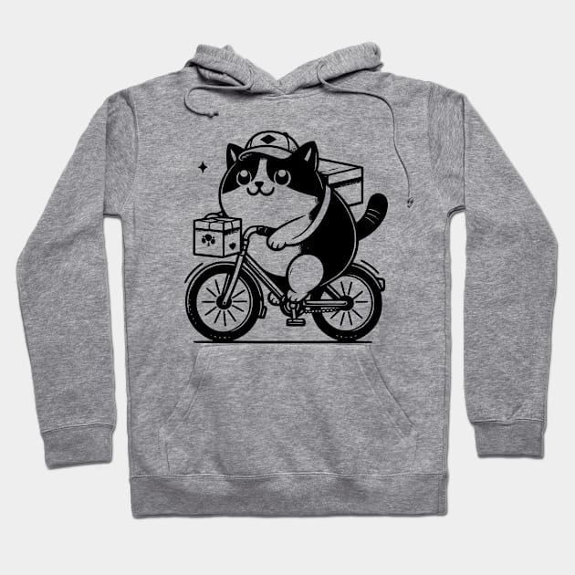 Sweet Cat Courier Hoodie by Teeyara